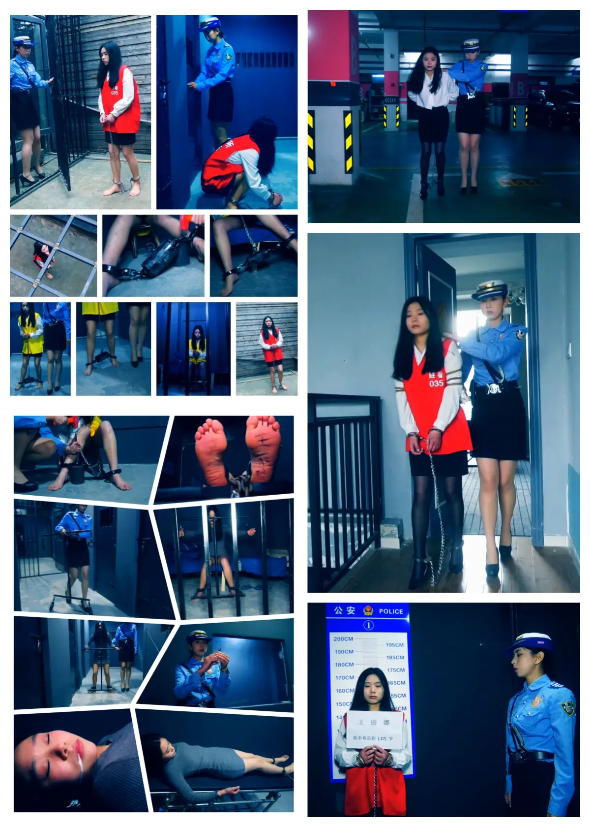 [Shengjing Film and Television] The young girl is on the road of no return. The drug offender Wang Lina is waiting for the contact in the park and she is arrested. She is taken to the detention center for strict inspection and detention. Wang Lina is shackled and barefoot to let the air go. Finally, she is sentenced to a super heavy death shackle. Before the execution, she is fixed with I-chewed to prevent the female offender from having any problems. Before the execution, she is waiting with I-chewed to prevent the female offender from having any problems.