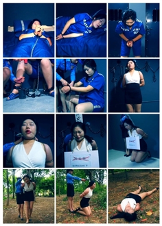 [Shengjing Film and Television] The second episode of the female prisoner's dream. She was smashed with death shackles and tied with death rows. She was tied with death row cards and tied with tongues and escorted to the outdoors to perform gun execution
