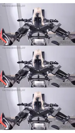 [FSS] The blonde girl has to be restrained and trained in a heavy-duty torture chair. Heavy-duty restraint, all-inclusive, jumpsuit, torture chair, forced leg opening, strangulation, and suffocation